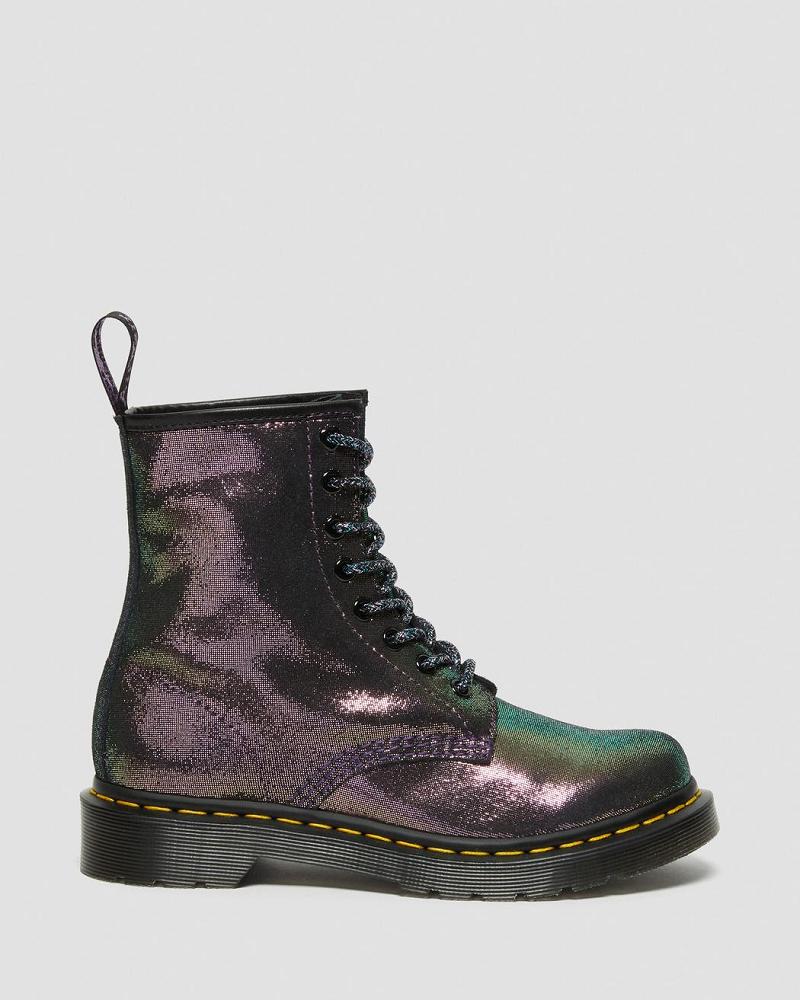 Dr Martens 1460 Disco Iridescent Ruskind Snørestøvler Dame Lilla | DK 156DFM